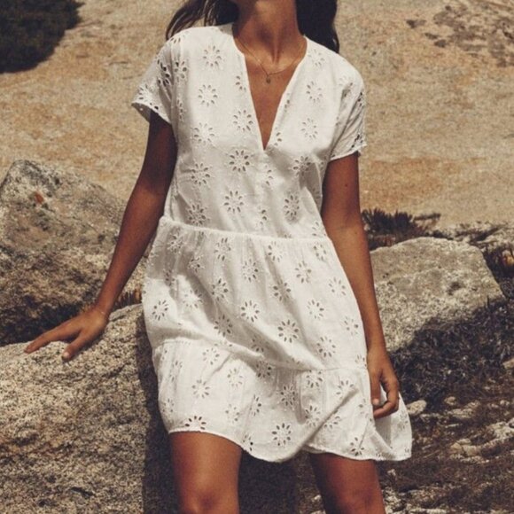 ZARA OPENWORK EMBROIDERY DRESS - Picture 2 of 5